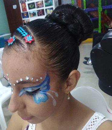 Maquillaje artistico, maquillaje para presentaciones, teatro, clausura del colegio